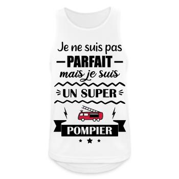 Super Firefighter Fire Hero Feuerwehrauto - Männer Tank Top atmungsaktiv - Weiß - Vorne - Nick (188cm)
