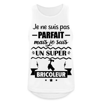 Not perfect but super handyman - Men's Breathable Tank Top - white - Front - Nick (188cm)