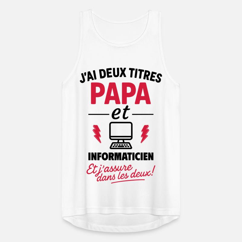 Dad and Computer Scientist Gift Christmas Father's Day Men's Breathable Tank Top