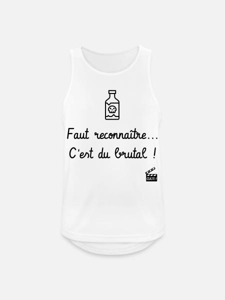 Les Tontons Flingueurs ! Réplique culte - Alcool - Débardeur respirant Homme - blanc