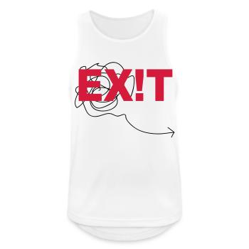 EXIT - Men's Breathable Tank Top - white - Front - Nick (188cm)