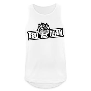 Barbecue Grill Bbq Team - Männer Tank Top atmungsaktiv - Weiß - Vorne - Nick (188cm)