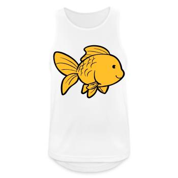 Poisson Poisson Rouge - Débardeur respirant Homme - blanc - Devant - Nick (188cm)