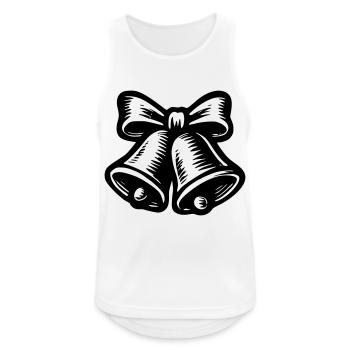 Cloche de Noel - Débardeur respirant Homme - blanc - Devant - Nick (188cm)