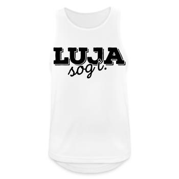 Luja sog i 1C - Männer Tank Top atmungsaktiv - Weiß - Vorne - Nick (188cm)