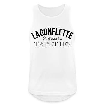 La gonflette muscu - Débardeur respirant Homme - blanc - Devant - Nick (188cm)