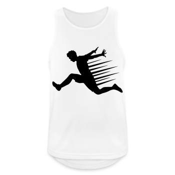 parkour - Débardeur respirant Homme - blanc - Devant - Nick (188cm)