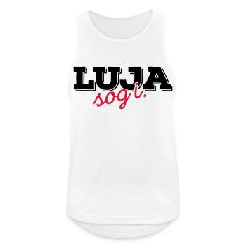 Luja sog i 2C - Männer Tank Top atmungsaktiv - Weiß - Vorne - Nick (188cm)