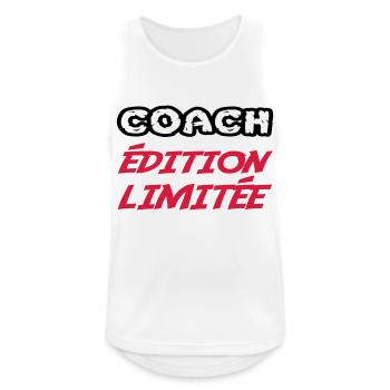 COACH Limited Edition - Men's Breathable Tank Top - white - Front - Nick (188cm)