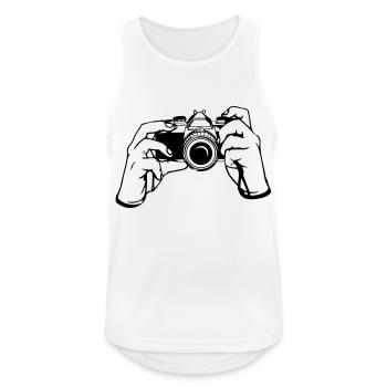 Photographer Hands - Men's Breathable Tank Top - white - Front - Nick (188cm)