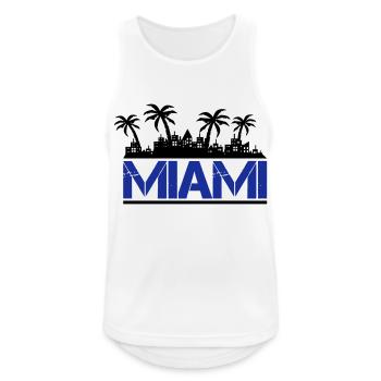 Miami - Men's Breathable Tank Top - white - Front - Nick (188cm)