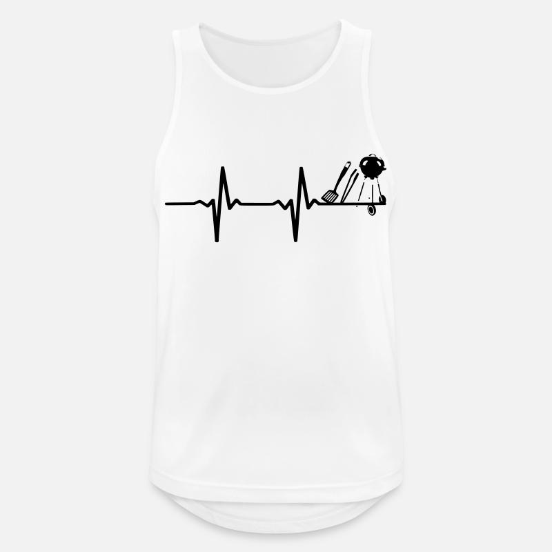 Grill Evolution - Männer Tank Top atmungsaktiv - Weiß
