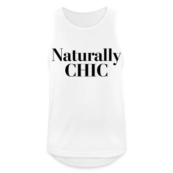 Naturrally Chic - Männer Tank Top atmungsaktiv - Weiß - Vorne - Nick (188cm)