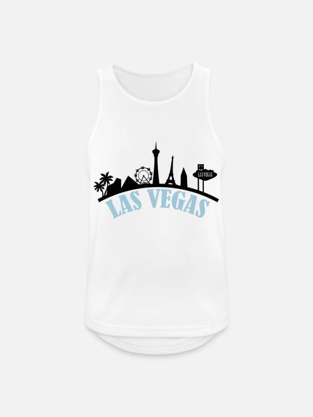 las_vegas_002 - Débardeur respirant Homme - blanc