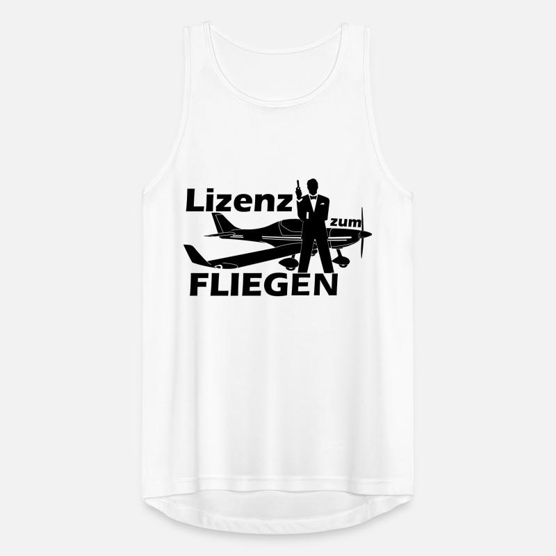 lizenz motorflug Männer Tank Top atmungsaktiv