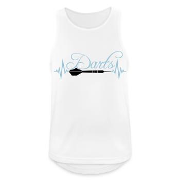 verein text frequenz herzschlag puls logo text spi - Männer Tank Top atmungsaktiv - Weiß - Vorne - Nick (188cm)