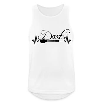 logo verein text frequenz herzschlag puls spielen - Männer Tank Top atmungsaktiv - Weiß - Vorne - Nick (188cm)