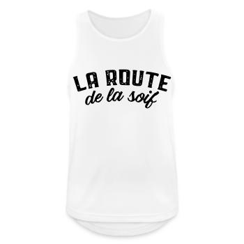Route de la soif alcool - Débardeur respirant Homme - blanc - Devant - Nick (188cm)