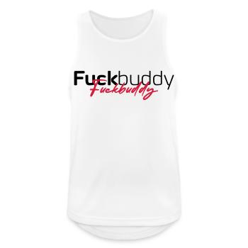 Fuckbuddy - Débardeur respirant Homme - blanc - Devant - Nick (188cm)