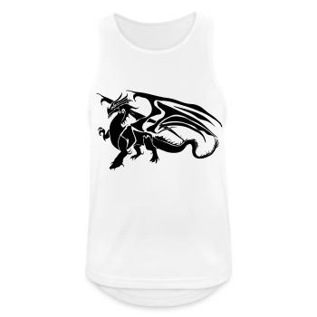 Dragon on the ground - Men's Breathable Tank Top - white - Front - Nick (188cm)