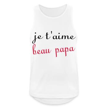 I love you stepdad - Men's Breathable Tank Top - white - Front - Nick (188cm)