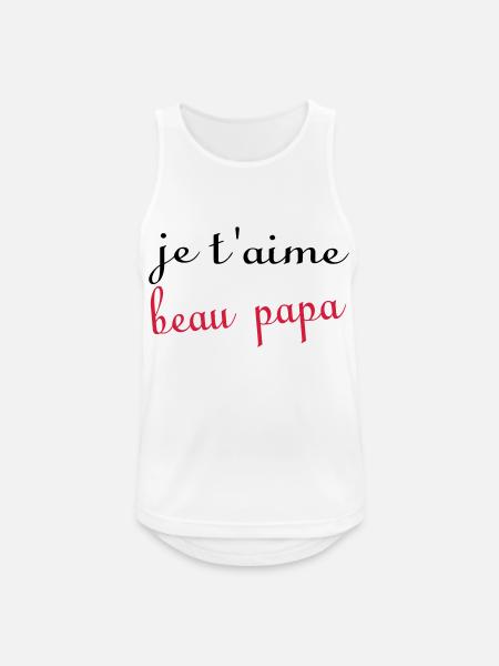 I love you stepdad - Men's Breathable Tank Top - white