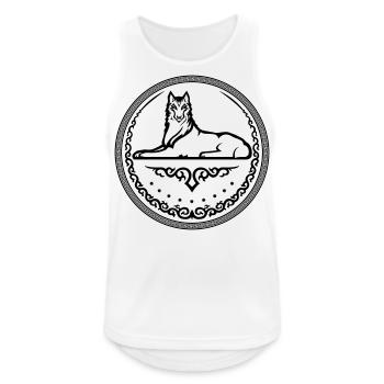 Tschetschenisches Wappen - einfarbig - Männer Tank Top atmungsaktiv - Weiß - Vorne - Nick (188cm)