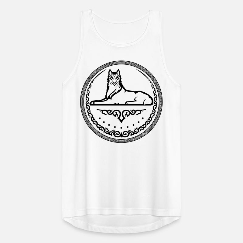 Tschetschenisches Wappen - einfarbig Männer Tank Top atmungsaktiv