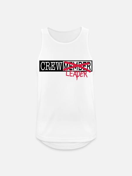Crew Members - Men's Breathable Tank Top - white