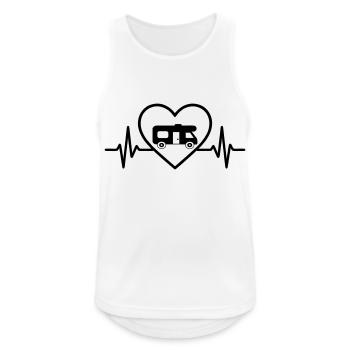 Wohnmobil Van Herz - Männer Tank Top atmungsaktiv - Weiß - Vorne - Nick (188cm)