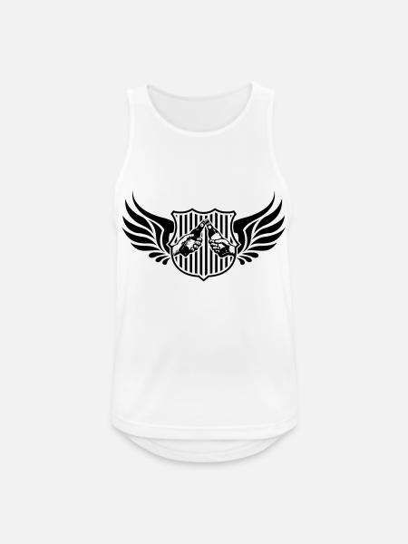 Drinking Team Logo - Männer Tank Top atmungsaktiv - Weiß