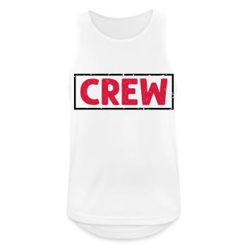 Crew - Männer Tank Top atmungsaktiv - Weiß - Vorne - Nick (188cm)