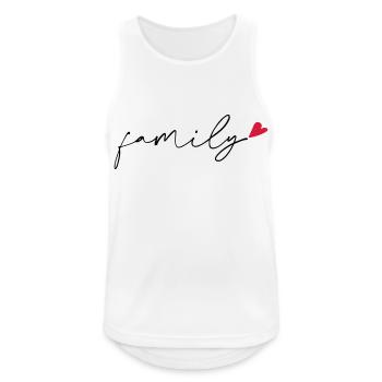 Family - Men's Breathable Tank Top - white - Front - Nick (188cm)
