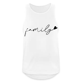 Family - Men's Breathable Tank Top - white - Front - Nick (188cm)