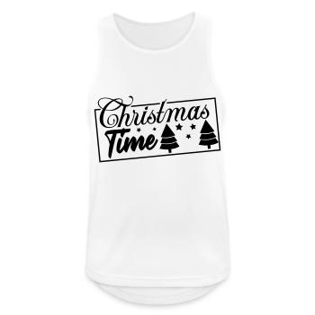 christmas time - Männer Tank Top atmungsaktiv - Weiß - Vorne - Nick (188cm)