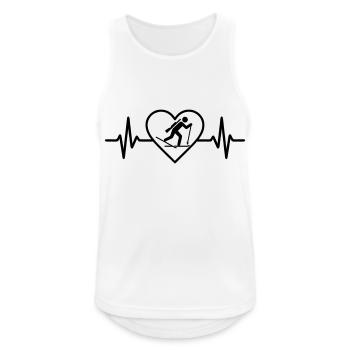 Heart Biathlon Ski Rifle - Men's Breathable Tank Top - white - Front - Nick (188cm)