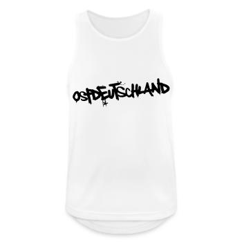 Ostdeutschland (dh) - Männer Tank Top atmungsaktiv - Weiß - Vorne - Nick (188cm)