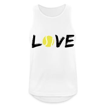Love Tennis - Men's Breathable Tank Top - white - Front - Nick (188cm)