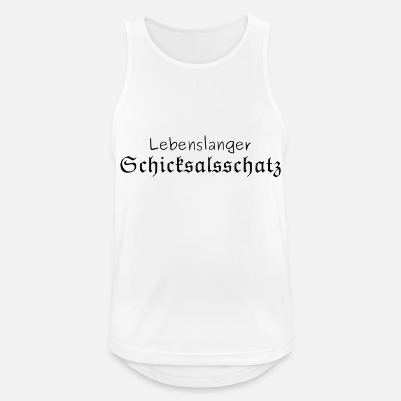 Lebenslanger Schicksalsschatz - Männer Tank Top atmungsaktiv - Weiß