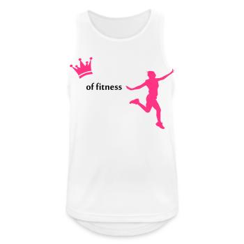 fitness - Männer Tank Top atmungsaktiv - Weiß - Vorne - Nick (188cm)
