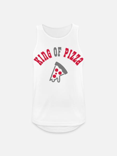 Pizza - Männer Tank Top atmungsaktiv - Weiß