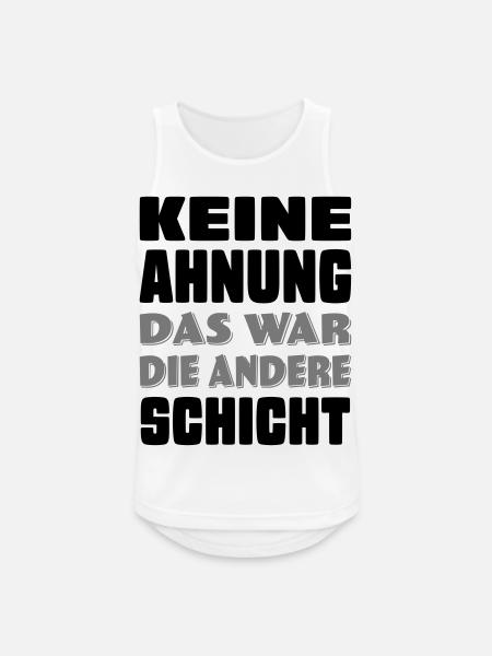 lustige Sprüche - Männer Tank Top atmungsaktiv - Weiß