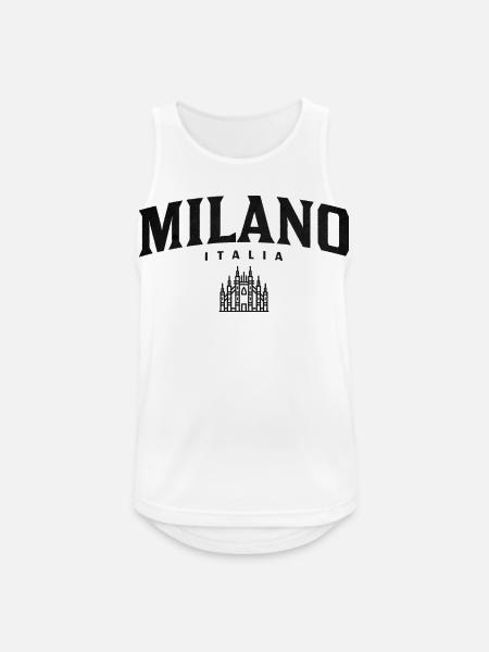 Milano Gothic Skyline Italien - Männer Tank Top atmungsaktiv - Weiß