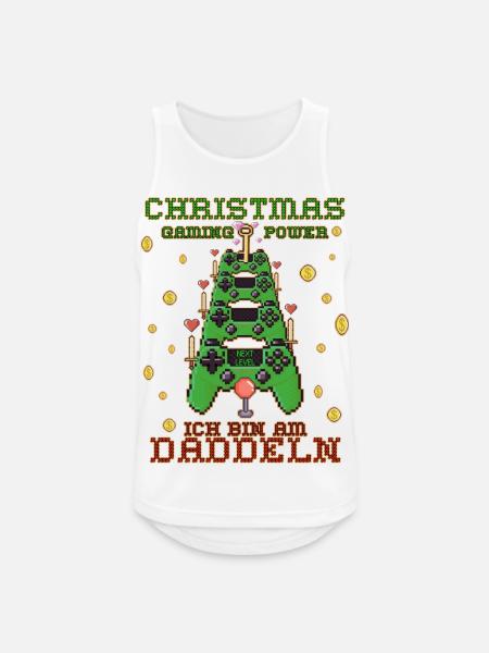 Weihnachten Gaming - Männer Tank Top atmungsaktiv - Weiß