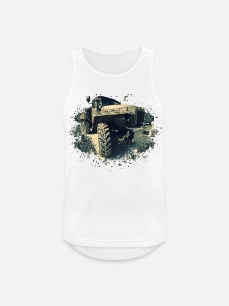 Ural 375 - Männer Tank Top atmungsaktiv - Weiß