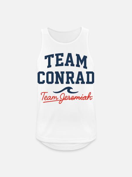 Team Conrad vs Team Jeremiah Shirt | The Summer I  - Männer Tank Top atmungsaktiv - Weiß