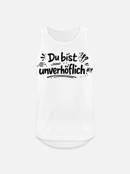 Unverhöflich - Männer Tank Top atmungsaktiv - Weiß