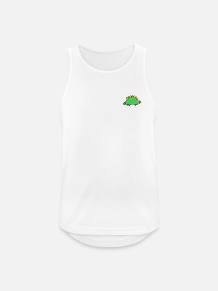 Dinosaurier - Männer Tank Top atmungsaktiv - Weiß