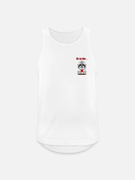 Geheimnisvoller Schädel mit Dreieck - Männer Tank Top atmungsaktiv - Weiß