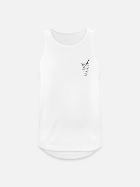 Thermalling Glider Black - Männer Tank Top atmungsaktiv - Weiß